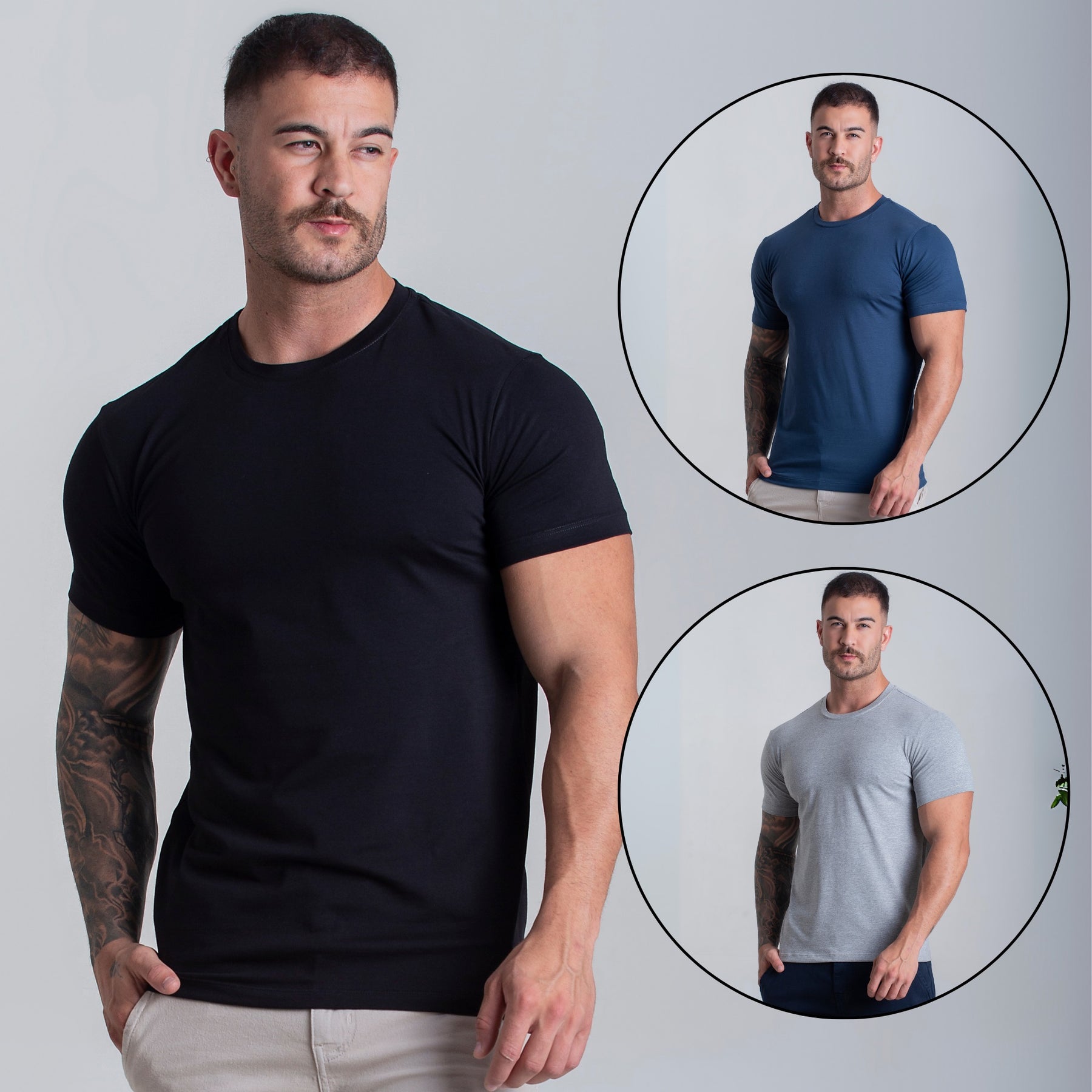 KIT 3 CAMISETA EGIPCIA