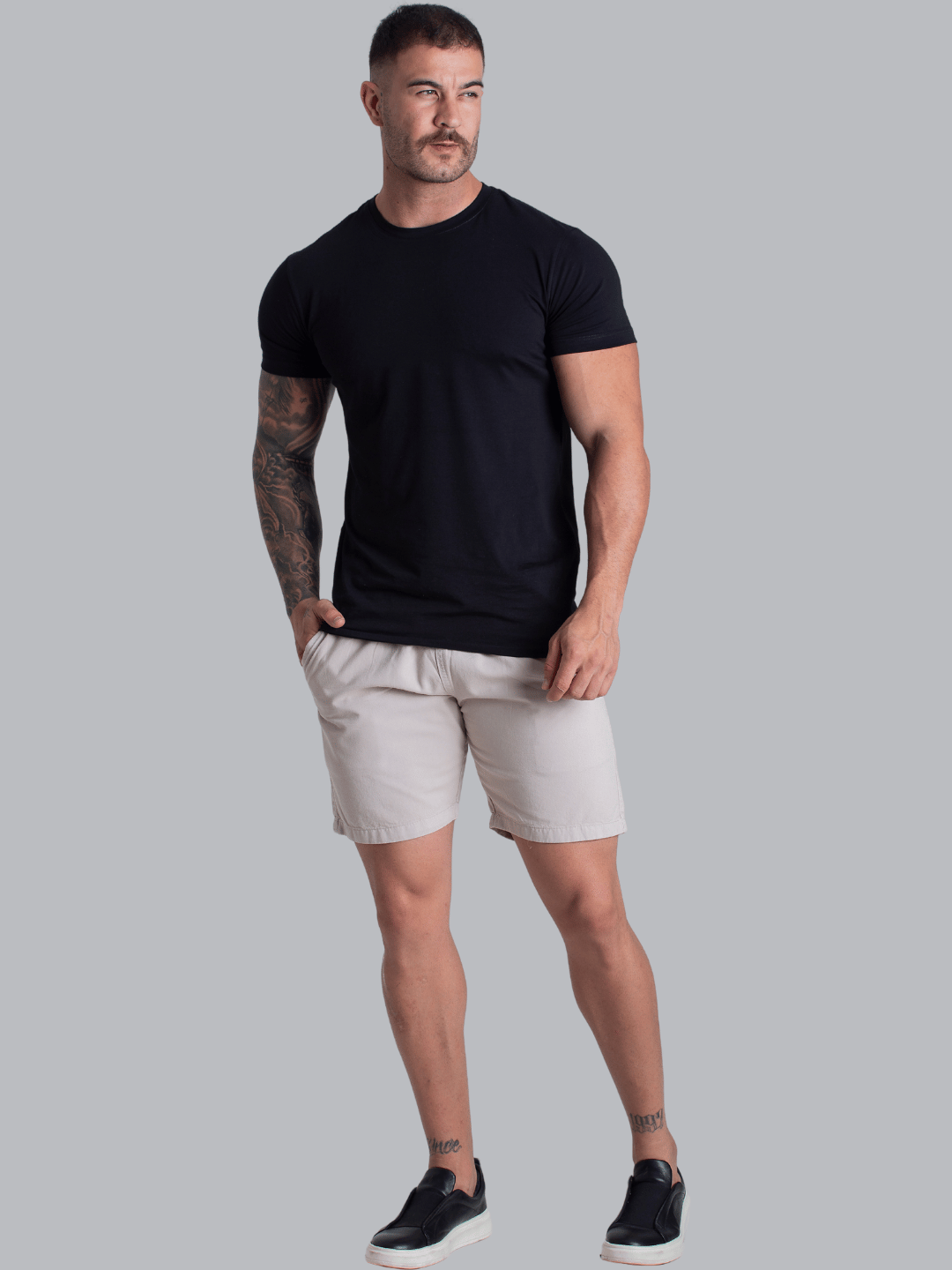 Short Mauricinho Sarja Brim Bermuda Masculina Colorida.