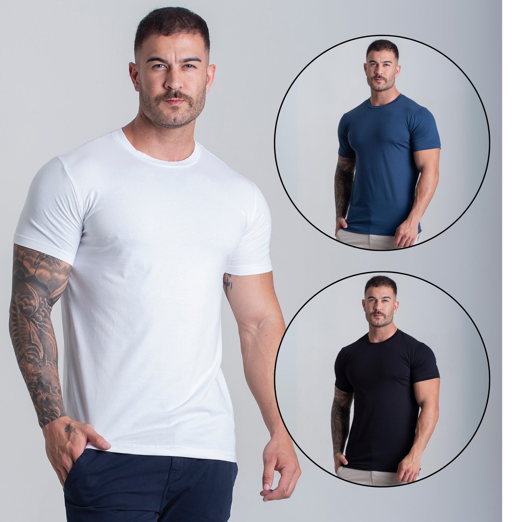 KIT 3 CAMISETA EGIPCIA