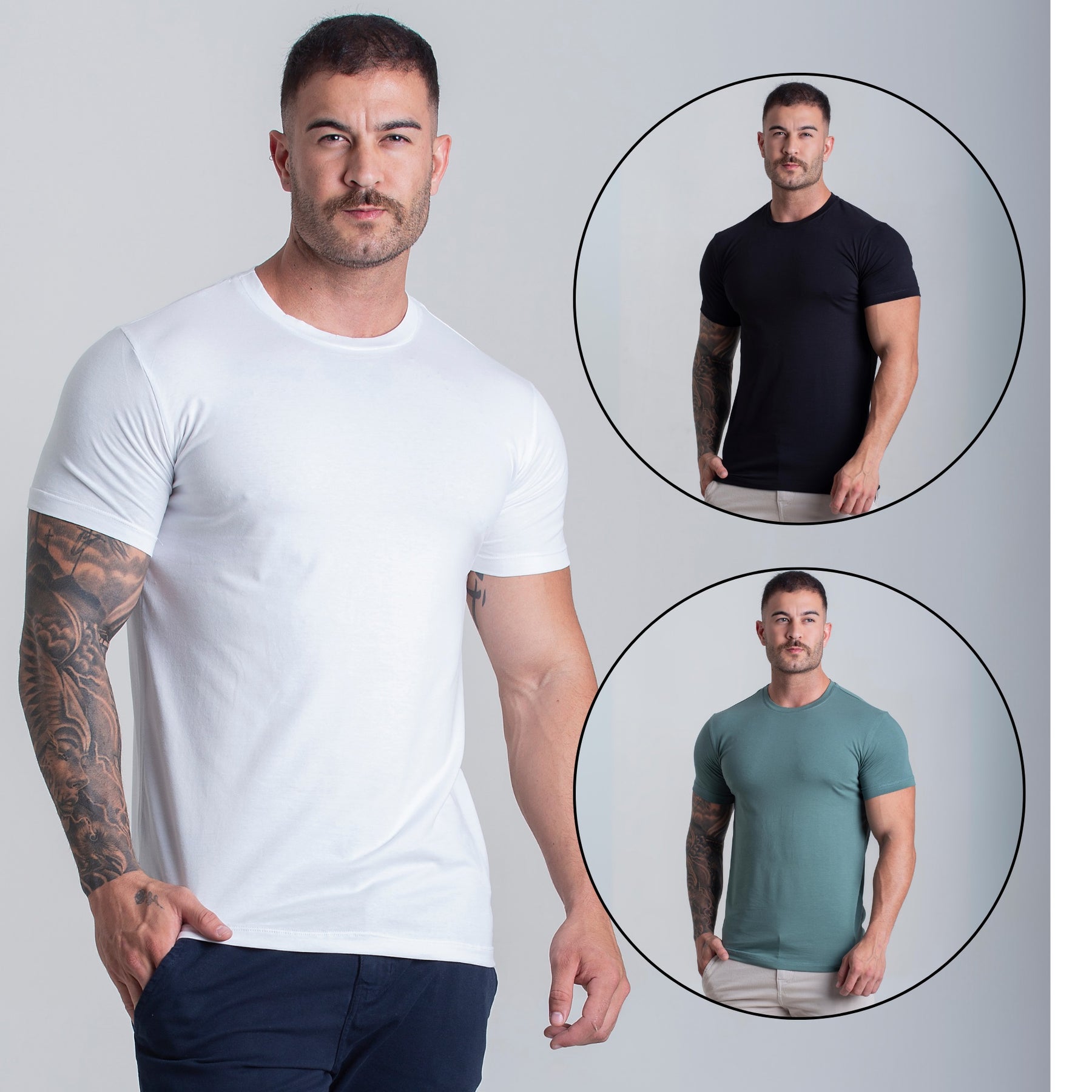 KIT 3 CAMISETA EGIPCIA