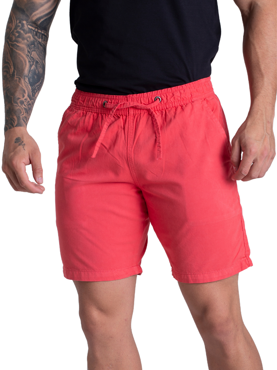 Short Mauricinho Goiaba Sarja Brim Bermuda Curta Masculina