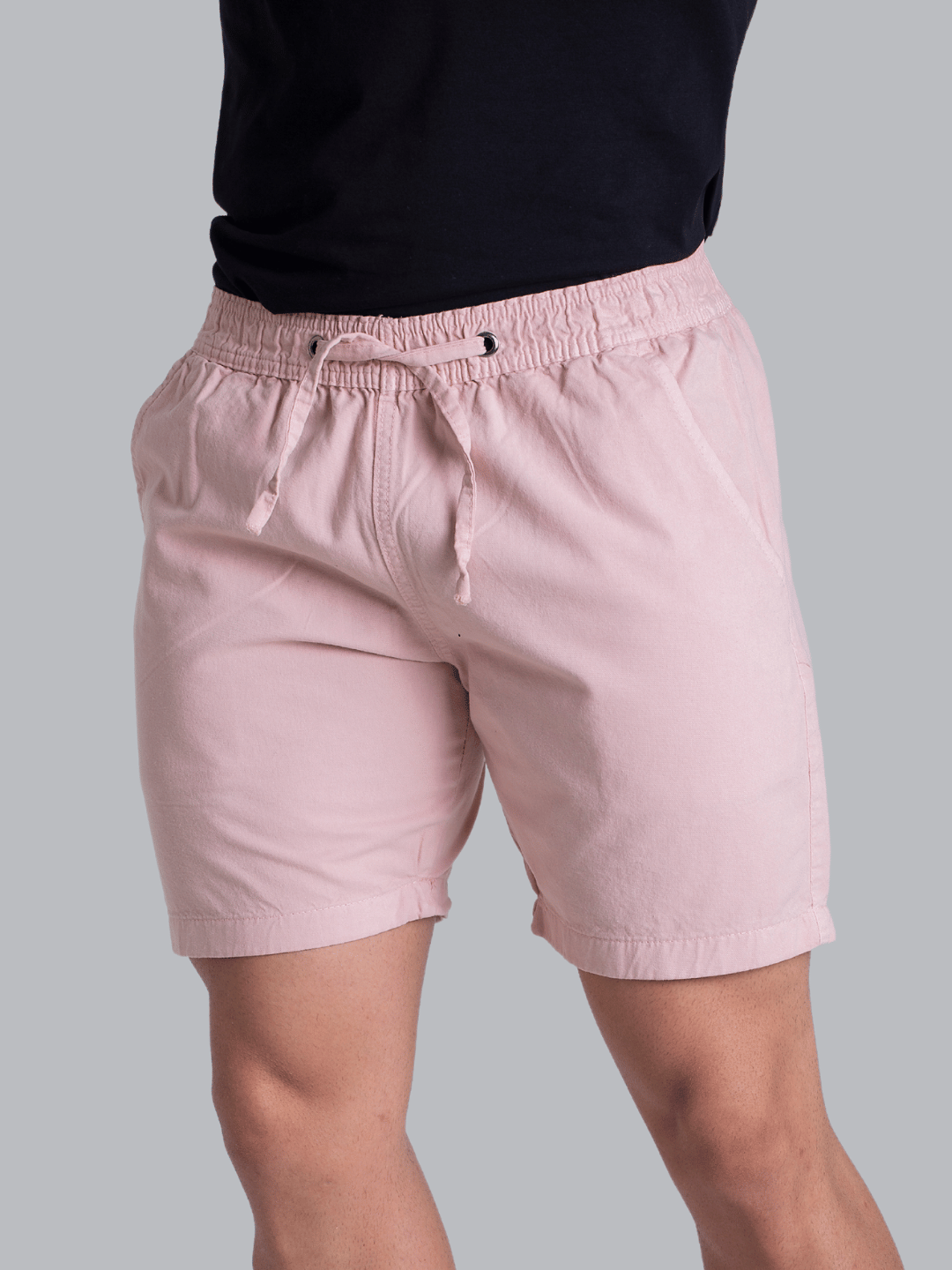 Short Mauricinho Rosa Premium Sarja Bermuda Curta Masculina