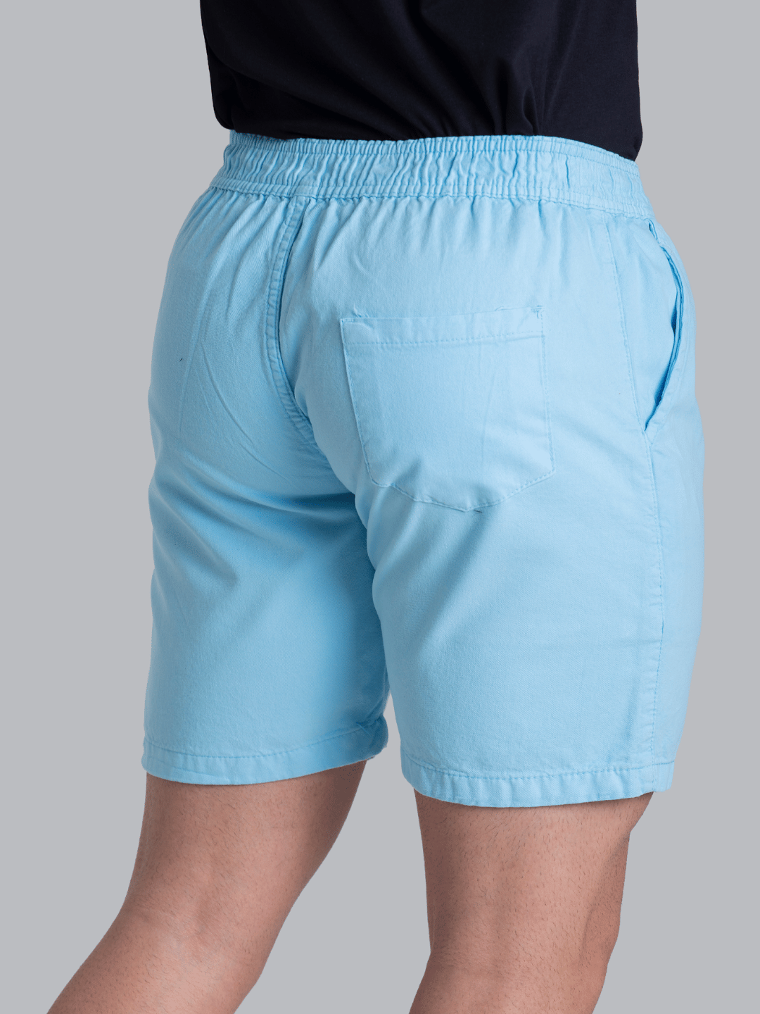 Short Azul Bebê Mauricinho Sarja Brim Bermuda Masculina