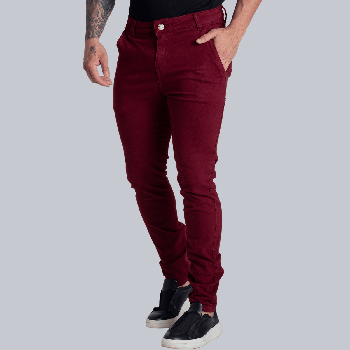 Calça Masculina Sarja Azul Marinho